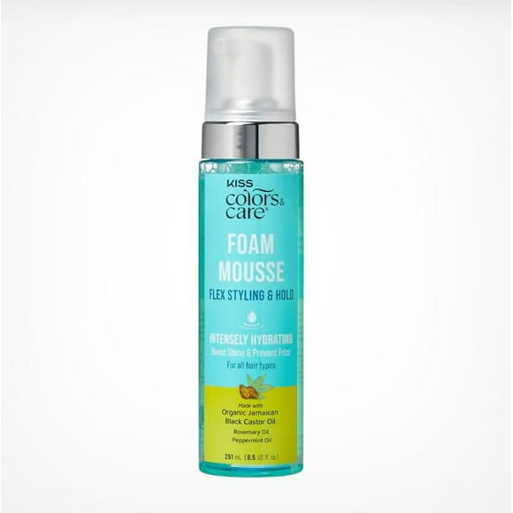 KISS Colors & Care Flex Styling & Hold Moisture Boosting Foam Mousse