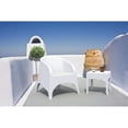 thumbnail image 4 of Table d'Appoint Carrée en Résine Miami Blanche, 4 of 8