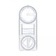 thumbnail image 1 of Regla geométrica,Dibujo de oficina de regla geométrica multifuncional,Plantilla de dibujo Herramienta de medición Matemáticas,Draft Rulers Útiles escolares Herramienta de Zulema  Regla geométrica, 1 of 8
