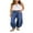 Dark Blue, variant on LYMAYTER Women Wide Leg Jeans Fashion Mid Waisted Baggy Straight Versatile for Denim Pants S-2XL