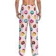 thumbnail image 3 of Goofa Colorful Donuts Printed Soft Pajama Pants for Men, Wide Leg Comfy Casual Lounge Yoga Pants-Large, 3 of 9