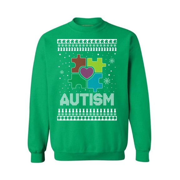 Awkward Styles Ugly Christmas Sweatshirt Xmas Autism Sweater