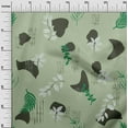 thumbnail image 3 of oneOone Cotton Jersey Light Green Fabric Abstracts Sewing Craft Projects Fabric Prints By Yard 58 Inch Wide, 3 of 6