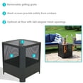 thumbnail image 4 of Sunnydaze Grelha 16" Square Wood-Burning Black Finish Steel Fire Pit with Grilling Grate, 4 of 8