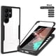 thumbnail image 3 of Funda de cuerpo completo para Samsung, carcasa protectora frontal y trasera de lujo, transparente, 360, para S24 S23 S22 Ultra S21 FE Plus A53 A52 A32 A34 A13 A23 A54 5G, 3 of 5