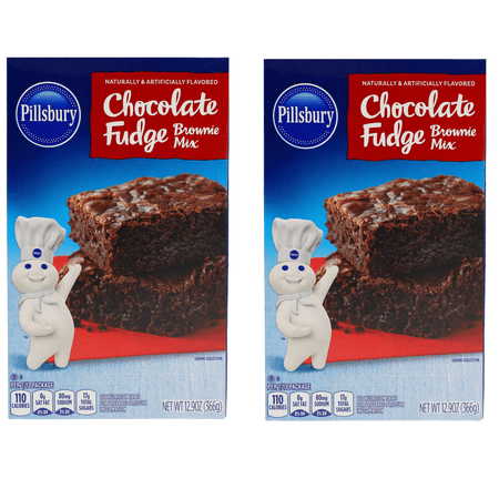 Pillsbury Chocolate Fudge Brownie Mix, 12.9 oz, 2 Pack