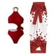 thumbnail image 1 of Trajes de baño tankini para mujer Traje de baño estampado diario para mujer Traje de baño conservador de cuerpo unido Conjunto de dos piezas con falda de playa estampada, 1 of 7