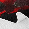 thumbnail image 5 of Manfei Soccer Sports Twin Quilt Set, Neon Lightning Twin Coverlet Set, Teal Crack Glow, Black Reversible 2 Pieces, 1 Bedspread and 1 Pillowcase, 5 of 7