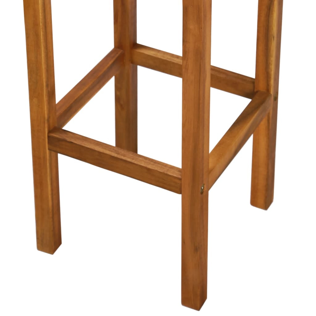 2Pcs Bar Chairs, 30" High Wood Barstools for Indoor Outdoor