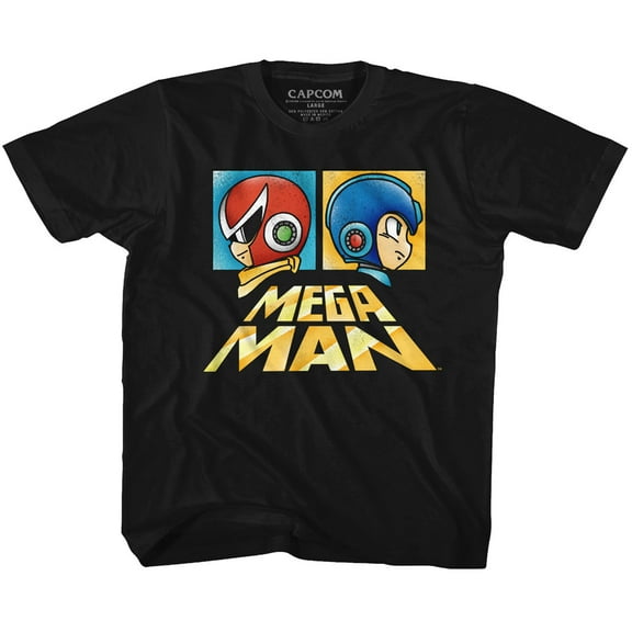 Mega Man Boxy Black Youth T-Shirt