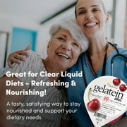 Gelatein Plus Cherry: 20 grams of protein. Ideal for clear liquid diets, swallowing difficulties, dialysis and oncology. Great pre or post-workout snack. (36 pack)