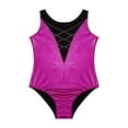 thumbnail image 5 of MSemis Kids Girls Sleeveless Metallic Gymnastic Leotard Bodysuit, 5 of 6