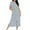 Light Blue2, variant on biudgviw Womens Zipper Robes Striped Short Sleeve Nightgowns Casual Soft Long Bathrobes Side Split Pockets Housecoats S-XXL