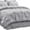 01 Gray, variant on Cozy Comfort Full Size Comforter Sets - Bedding Sets Full 7 Pieces, Bed in a Bag Green Bed Sets with Comforter, Sheets, Pillowcases & Shams, Adult & Kids Bedding