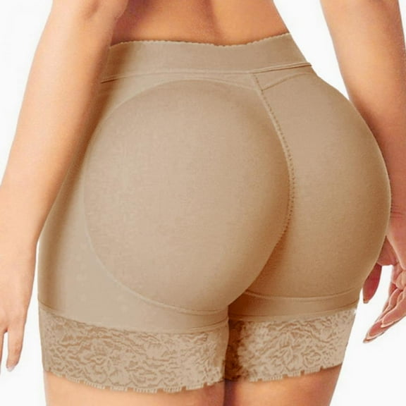 Women Shaper Pants Sexy Boyshort Panties Woman Underwear Push Up Padded Panties Buttock Shaper Butt Lifter Hip Enhancer Black ,Beige