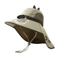 thumbnail image 4 of Kids Sun Hat Solar Fan Hat with Detachable Neck Large Brim Sun Adjustable Cap, 4 of 4