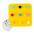 thumbnail image 4 of Tablero ocupado juguete sensorial juguete de viaje juguete educativo regalo tablero sensorial, tornillos tapa de botella para niños, niños pequeños, Amarillo, 4 of 8