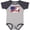 Baseball Heather and Navy, variant on Inktastic Snowboarding Us Flag Boys or Girls Baby Bodysuit