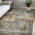 thumbnail image 3 of FULIE 4'x6'Rugs Vintage Floral Rug Retro Large Traditional Floor Carpet,Brown/H-15, 3 of 7
