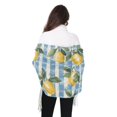 thumbnail image 4 of FORMRS Womens Scarf Winter Soft Long Big Warm Shawls Wrap Tassel Scarves, Retro Lemon Leaves, 4 of 9