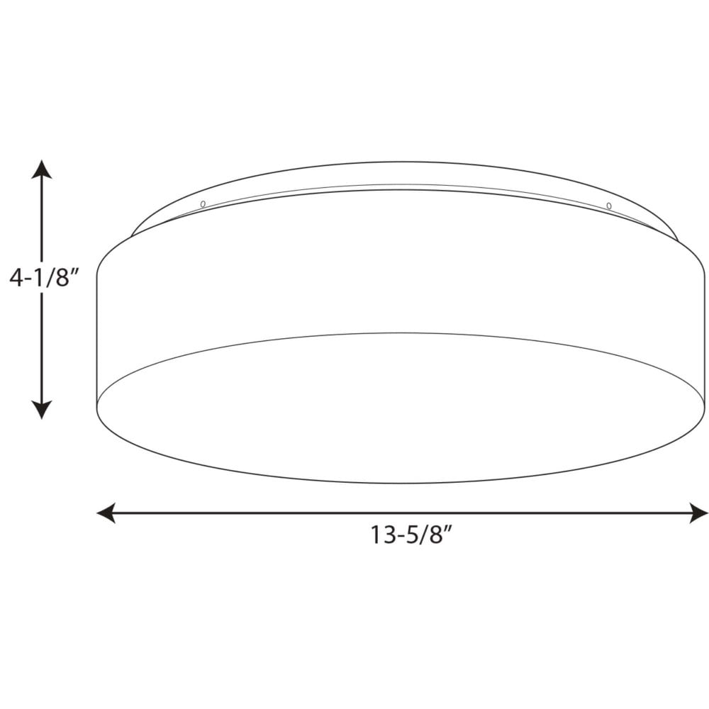 One-Light 13-1/2" LED Flush Mount