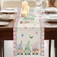 thumbnail image 3 of Table Runners 72 Inches Long Dress Scarves, Easter Farmhouse Kitchen Table Runner, Coffee Tablerunners, Country Gnomes Rabbit Colorful Eggs Flowers Treill 14x72 Inch, 3 of 9