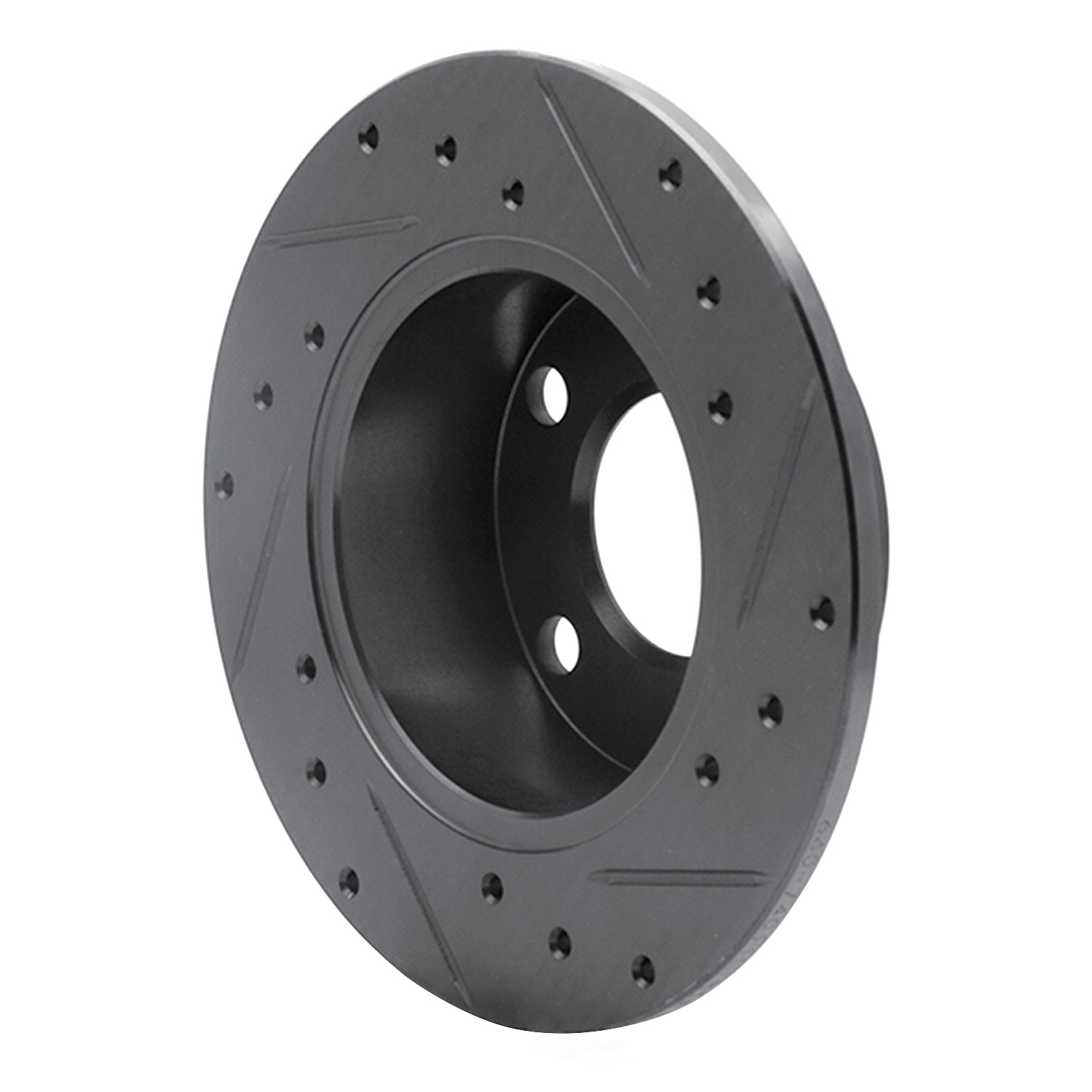 Dynamic Friction Company 633-74011L DFC Brake Rotor - Drilled And Slotted - Black
