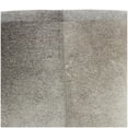 thumbnail image 5 of DecMode Patchwork Patchwork Gray Leather Pouf with Stainless Steel Base, 5 of 11