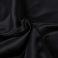 thumbnail image 3 of 3 Pieces Silky Satin Queen Duvet Cover Set, Ultra Luxury and Soft Solid Color with Hidden Zipper Design Comforter Cover, Black, 3 of 6