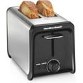 thumbnail image 1 of Hamilton Beach Contemporary 2 Slice Toaster with Wide Slots, Bagel Function, Toast Boost, Auto Shutoff, 22997FG, 1 of 7