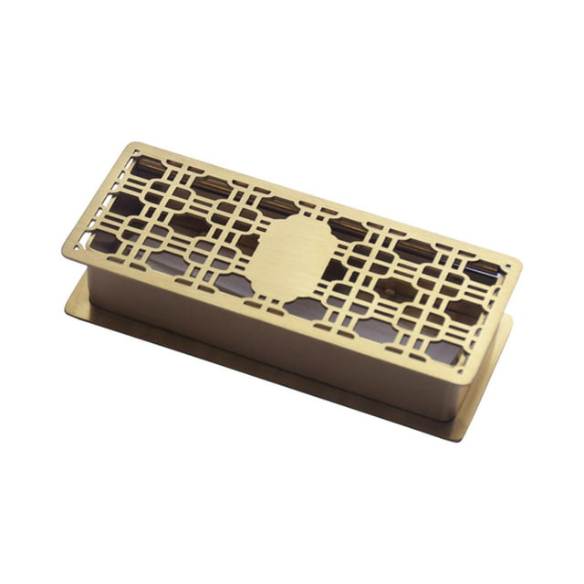 DOLITY Hollow Pattern Toothpick Dispenser Box Decoration Ornament Organizer Toothpick Aureate
