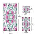 thumbnail image 3 of 3 Piece Bath Towels Set Bath Towel, Hand Towel and Face Towel for Bathroom, Gym, Hotel Elegant Shapes with Flowers, 3 of 8