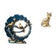 thumbnail image 1 of Figura Artesanal De Resina De Gato, Escultura Decorativa De Animal Para Decoración Del Hogar, Estantería, Sala De Estar, Escritorio Interior, Chimenea., 1 of 8