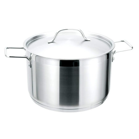 Josef Strauss Pro 9.5 Quart Stockpot | With Stainless Steel Lid, Works with Induction Cooktops, Oven and Dishwasher Safe, 18/10 Stainless Steel