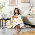 thumbnail image 4 of Cute Miso Ramen Wearable Blanket Hoodies for Women Men Adults Food Lovers Soft Cozy Cartoon Miso Ramen Hooded Blankets for Travel Sofa Decor Birthday Gifts 50X60 Inch, 4 of 5