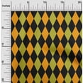 thumbnail image 1 of oneOone Cotton Flex Black Fabric Argyle Check Craft Projects Decor Fabric Printed By The Yard 40 Inch Wide, 1 of 4