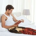 thumbnail image 4 of Cauagu Western French Bulldog Cowboy Mens Pajama Pants Sleep & Lounge Pants,PJ Bottoms with Pockets-, 4 of 7