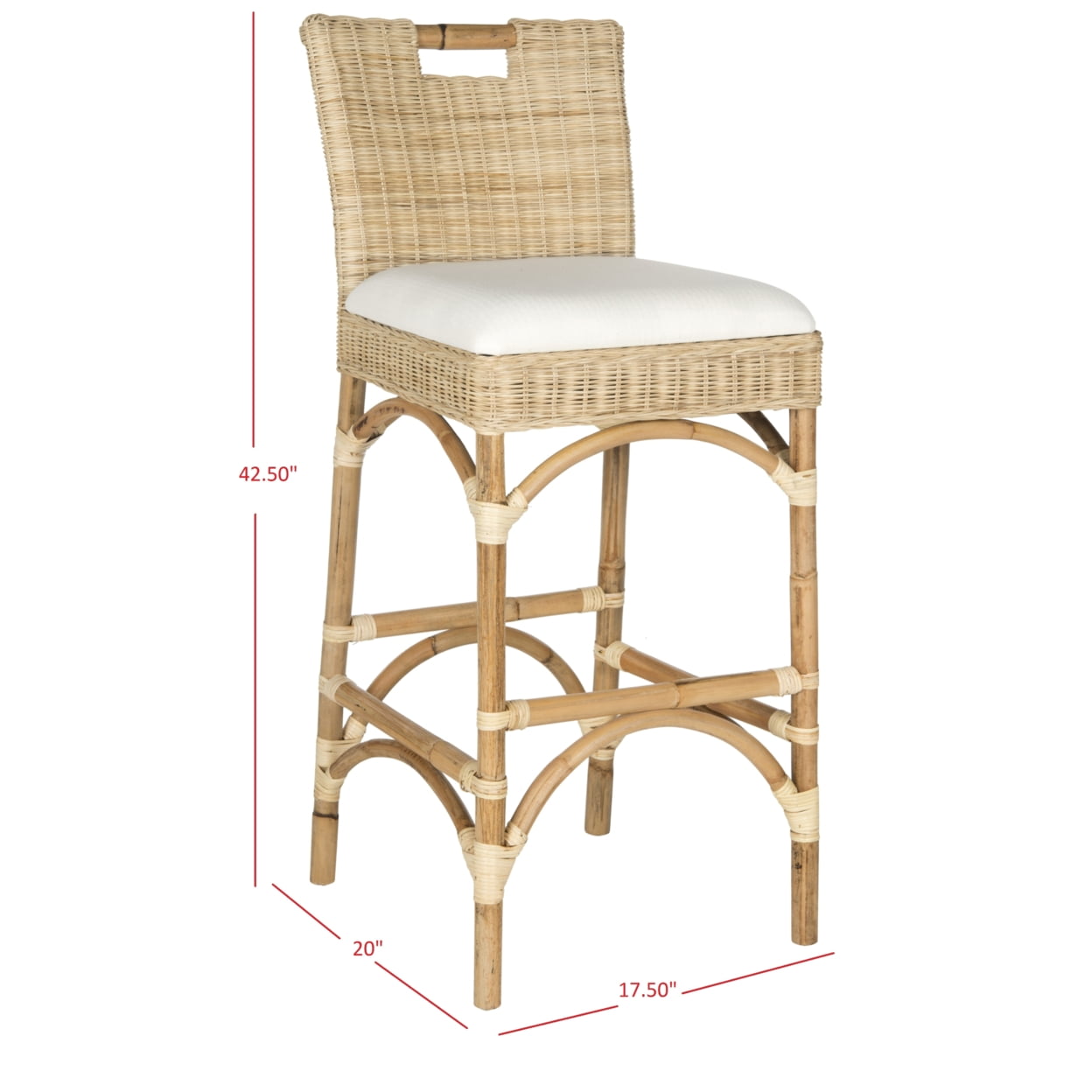 Safavieh Fremont Bar Stool, FOX6532A