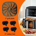thumbnail image 7 of Air Fryer Accessories for Gourmia GAF856 GAF616 GAF798 7QT Air Fryer, Food Grade Nonstick 8.97''*8.97'' Air Fryer Replacement Parts Rack Tray Grill Pan Grill Plate Crisper Plate, Dishwasher Safe, 7 of 7