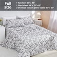 thumbnail image 2 of Floral Printed Sheet Set King Soft Microfiber Botanical Bed Sheets Extra Deep Pocket Pieces, 2 of 6