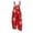 1# Deep Red, variant on Womens Christmas Print Sleeveless Overalls, Casual Loose Wide Leg Jumpsuit with Adjustable Shoulder Straps