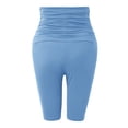 thumbnail image 6 of Riforla Workout Leggings for Women Everyday Use High Waisted Maternity Pants Solid Color Spring Summer Casual Outfits Capri Length Womens Pants Light Blue M, 6 of 6