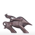 thumbnail image 4 of Tooarts Bull Knight Escultura de resina retro Adorno animal abstracto Regalo personalizado Tomfeel Escultura de resina, 4 of 7
