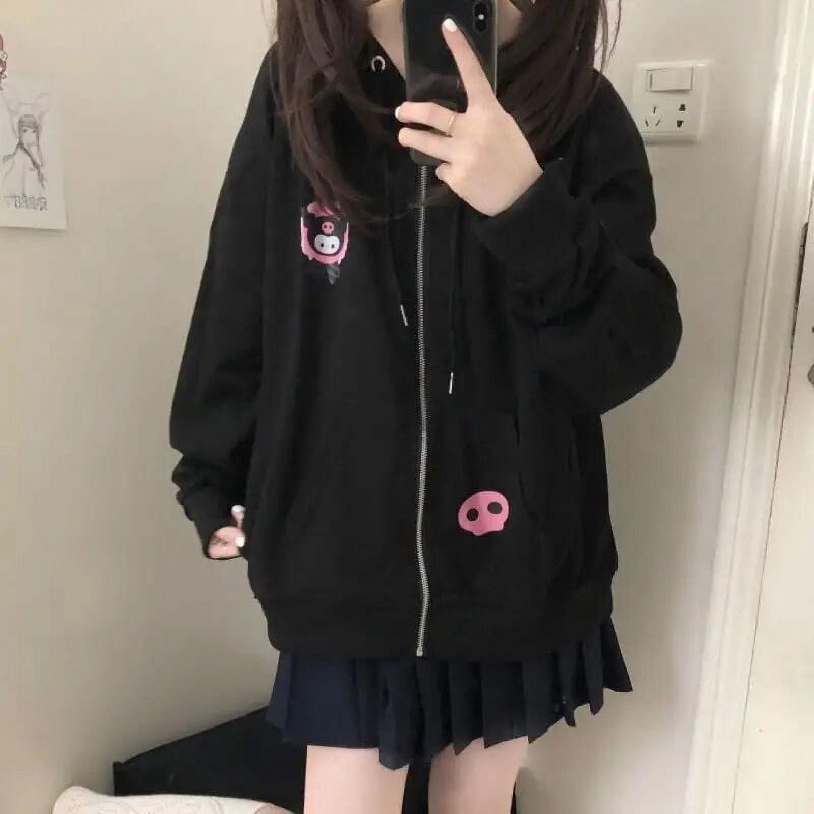 Hooded Jacket Sanrio My Melody Zipper Sweater Anime Kawaii Kuromi