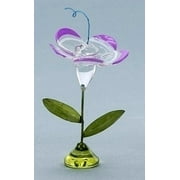 Angle View: Set of 6 Collectible Glass Petal Flower Table Top Decorations #59069