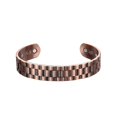 thumbnail image 1 of Pulsera de terapia magnética fuerte doble de cobre antiguo para hombres y mujeres Arthr, cobre, 1 of 5
