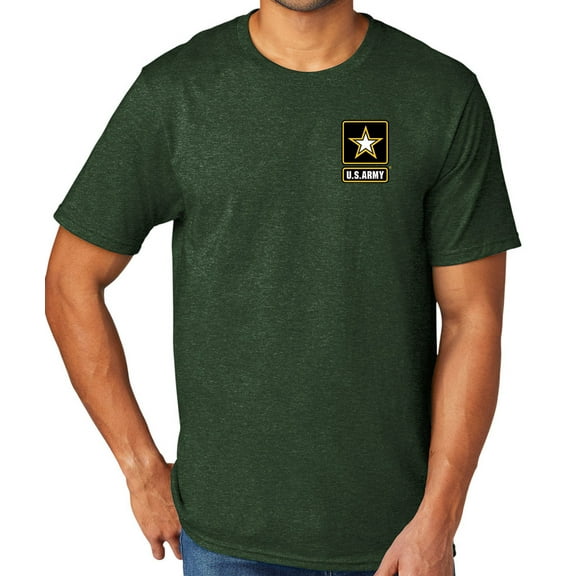 US Army Military Men's TriBlend Tee Shirt, XL Forest Green Heather