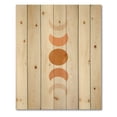 thumbnail image 3 of Designart 'Minimalist Different Moon Phases' Modern Print on Natural Pine Wood, 3 of 5