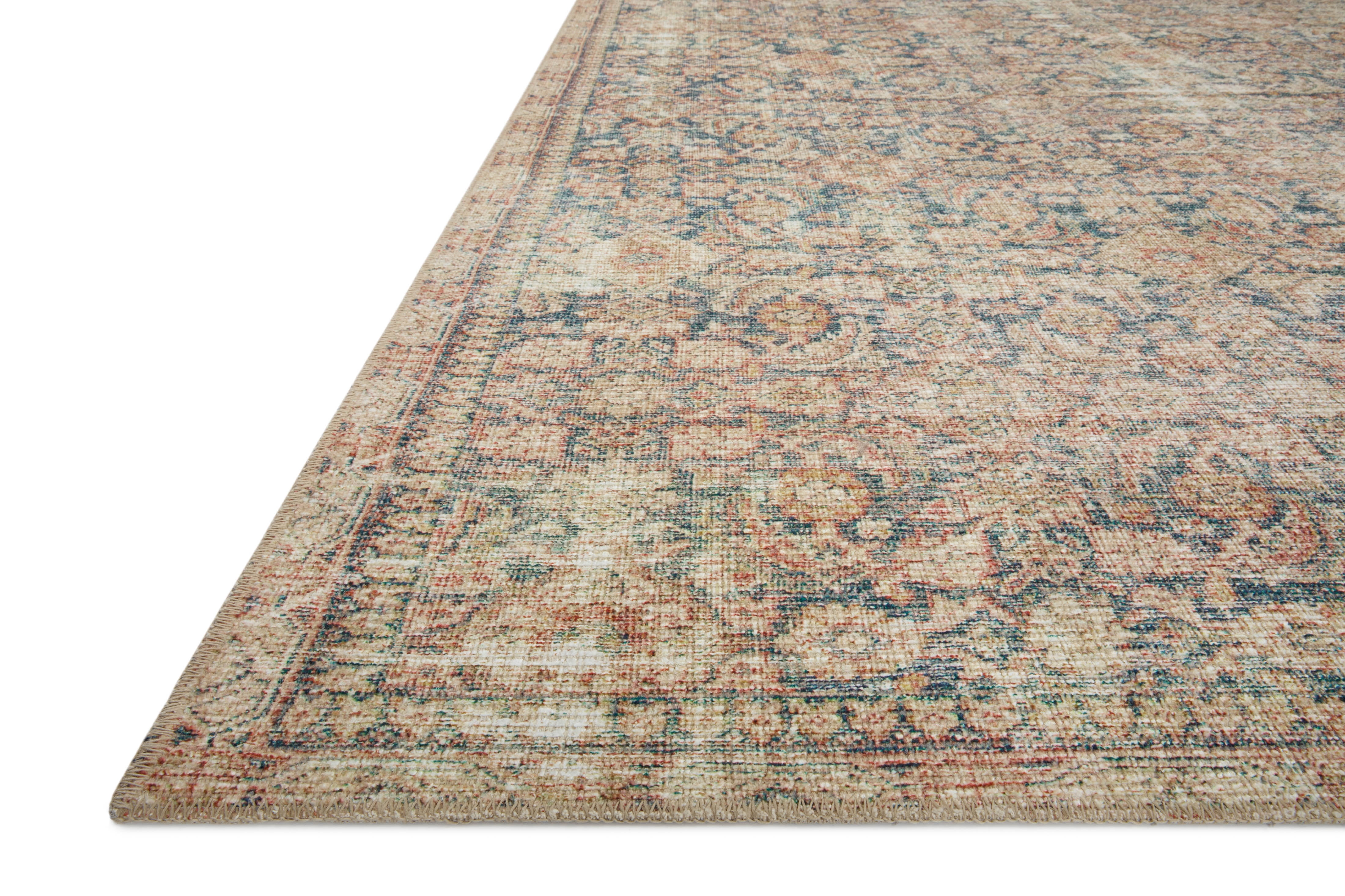 Angela Rose x Loloi Aubrey Navy / Multi 7'-6" x 7'-6" Round Area Rug