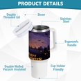 thumbnail image 4 of 40 Oz Car Handle Water Bottle Water Cup Water Bottle Water Jug Coffee Cup Travel Water Bottle Halloween Pattern, 4 of 8
